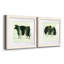 Woodgrain Cow - ensemble de 2 cadres photo-416304759-416304753
