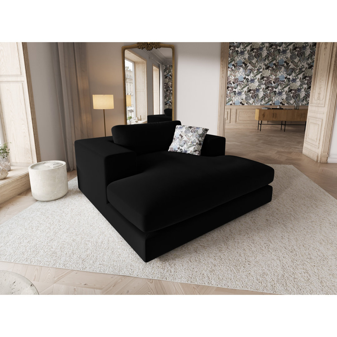 Maddeu Velvet Chaise Lounge