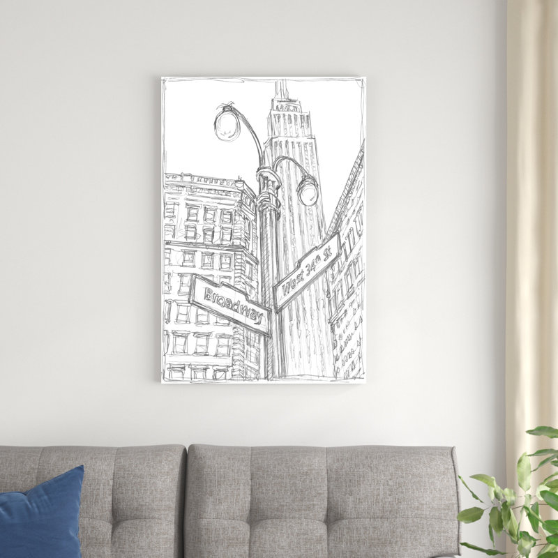 " NY Intersection II " by Ethan Harper, 36" H x 24" W  
