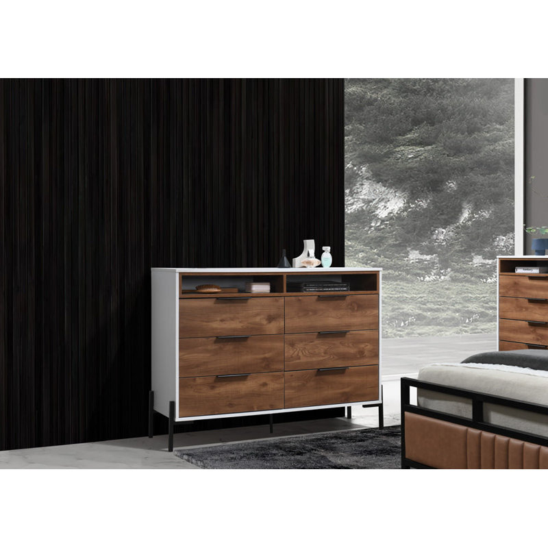Commode 6 tiroirs Alin