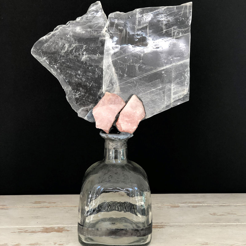 Selenite Handmade Decorative Bottle