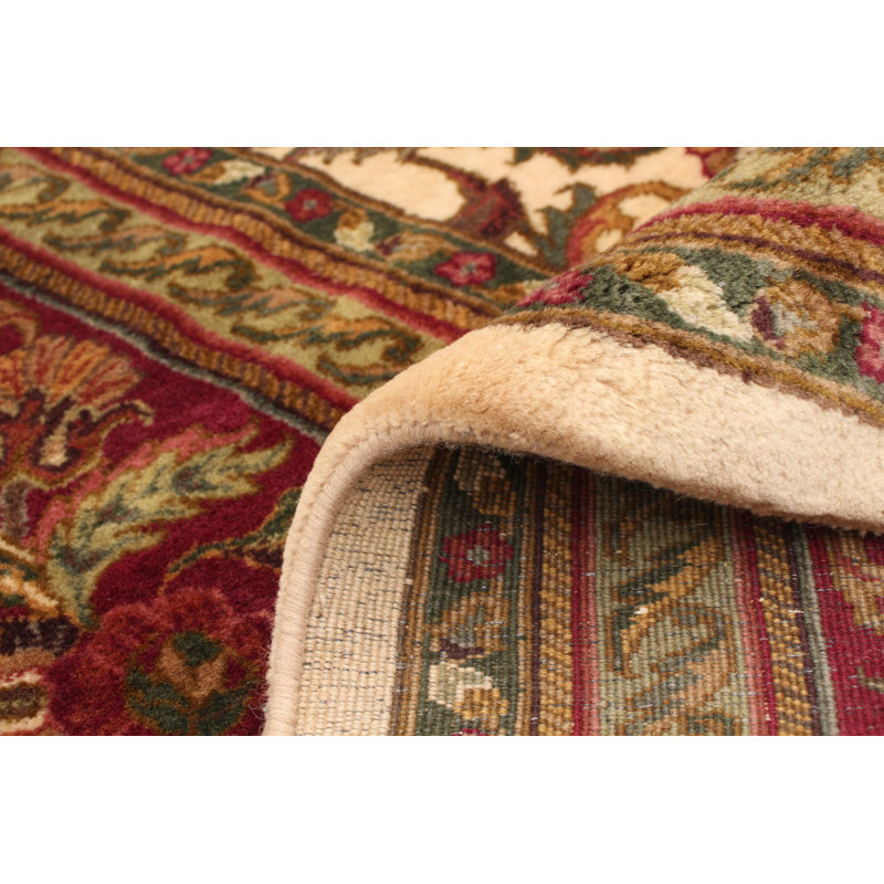 One-of-a-Kind Rectangle 11'10" X 17'10" New Age Wool Area Rug in Ivory
