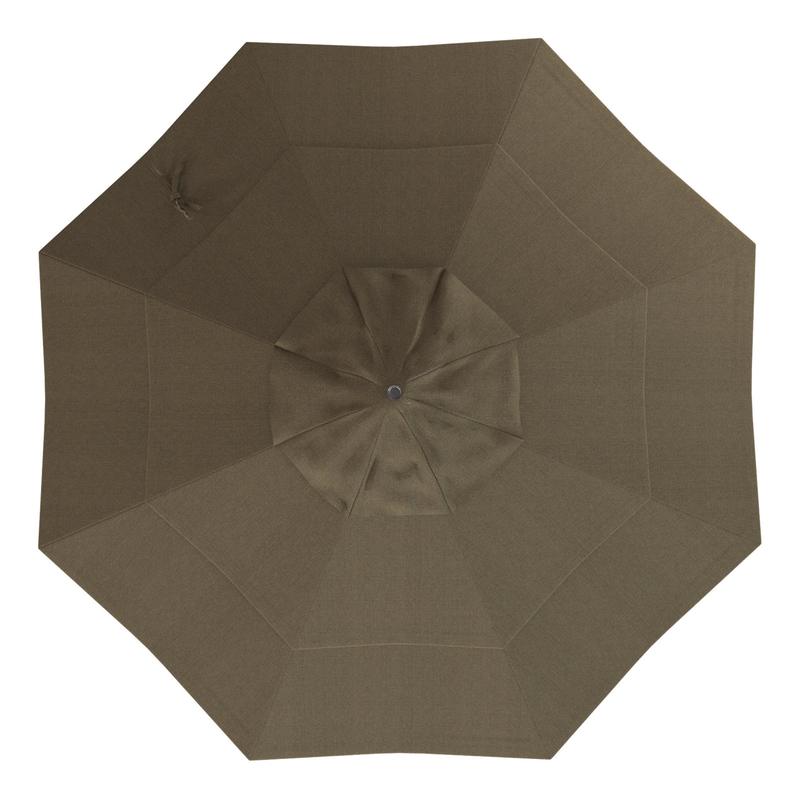 Ohara 132'' Market Umbrella, Woven Sesame Performance, Hammertone Gray