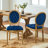 Amando 19.7" H Tufted Velvet Side Chair With Nailhead Trim Decor King Louis Back Solid Wood Dining Chairs-507794137-526479941