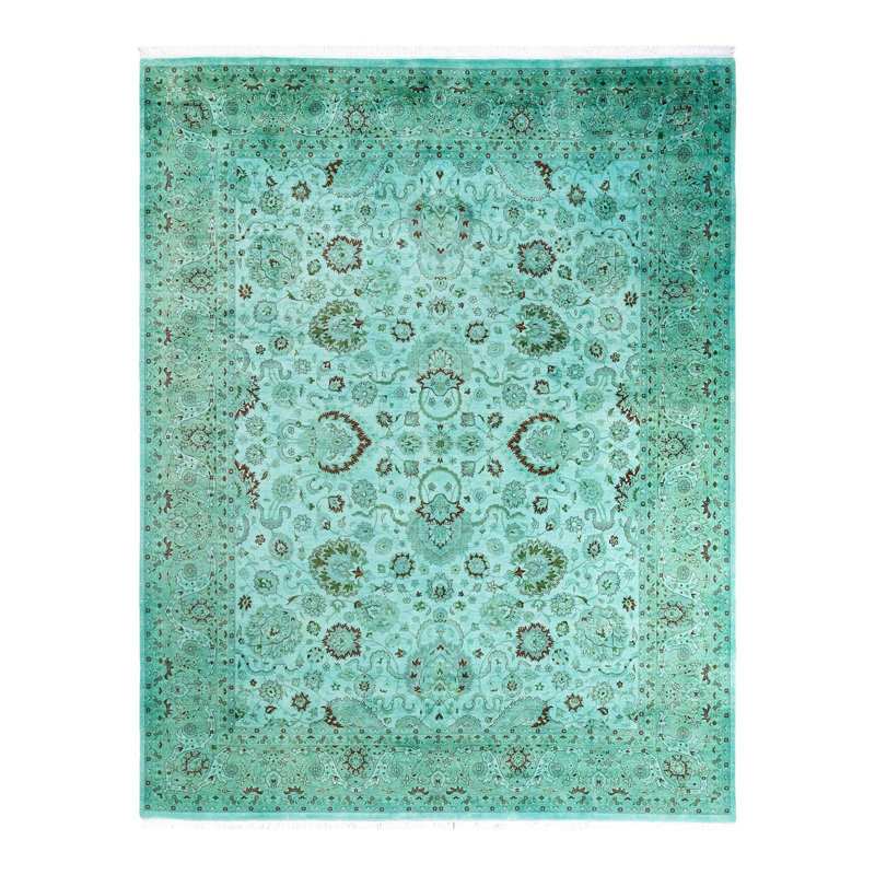 Tapis unique en laine 8 pi 1 po x 10 pi 2 po Zacharie
