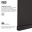 Zenith 34" W x 74" H Fixed Frameless Shower Screen with 3/8" Glass-99929943