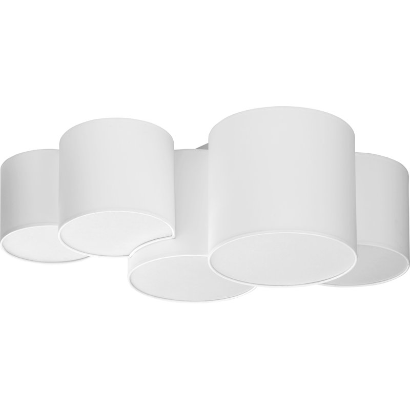 Avereigh Fabric Flush Mount, White