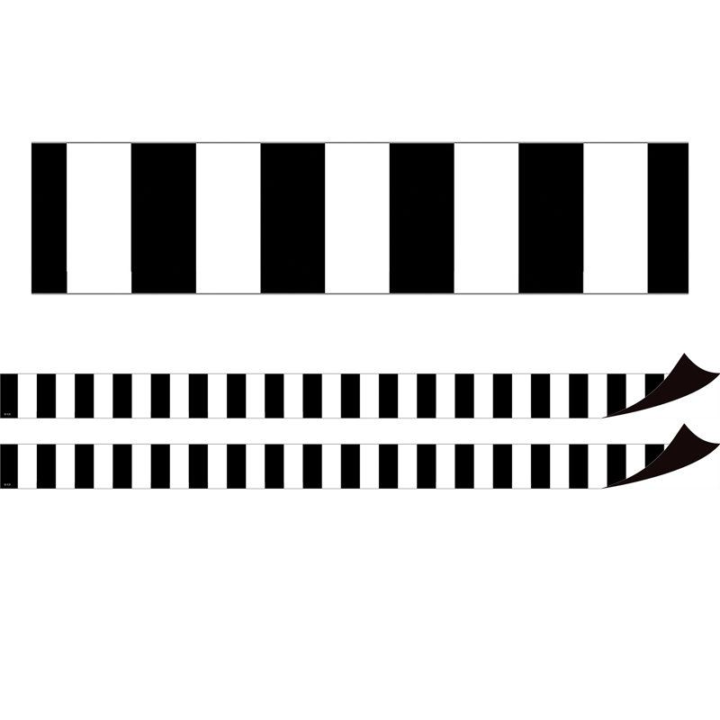 Bordure magnétique à rayures