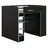 Full Size Wood Loft Bed For Bedroom, Gaming Bed With Desk,Wardrobe,Ample Storage Space And RGB LED Light-1439474112