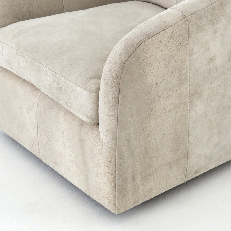 Topanga Swivel Barrel Chair, Polyester Blend, Knoll Natural