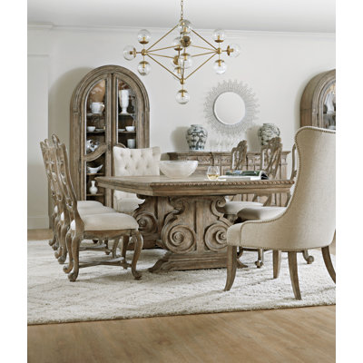 Castella Extendable Trestle Dining Set