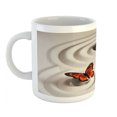 Grande tasse à café papillon