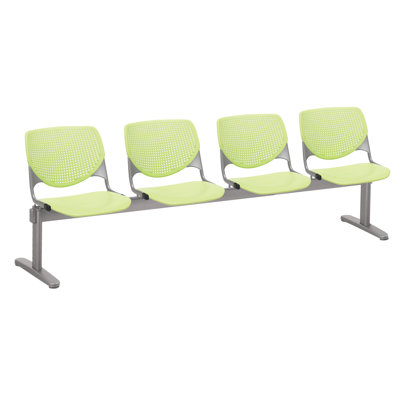Kool 95" W Plastic Seat Tandem Seating with Metal Frame