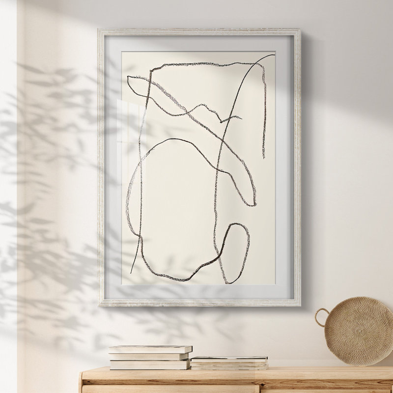 Ethereal Umber II - impression encadrée, H 25,5 po x l 17,5 po, Blanc