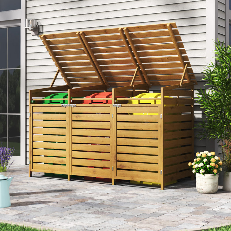Anevay Wooden Triple Bin Store