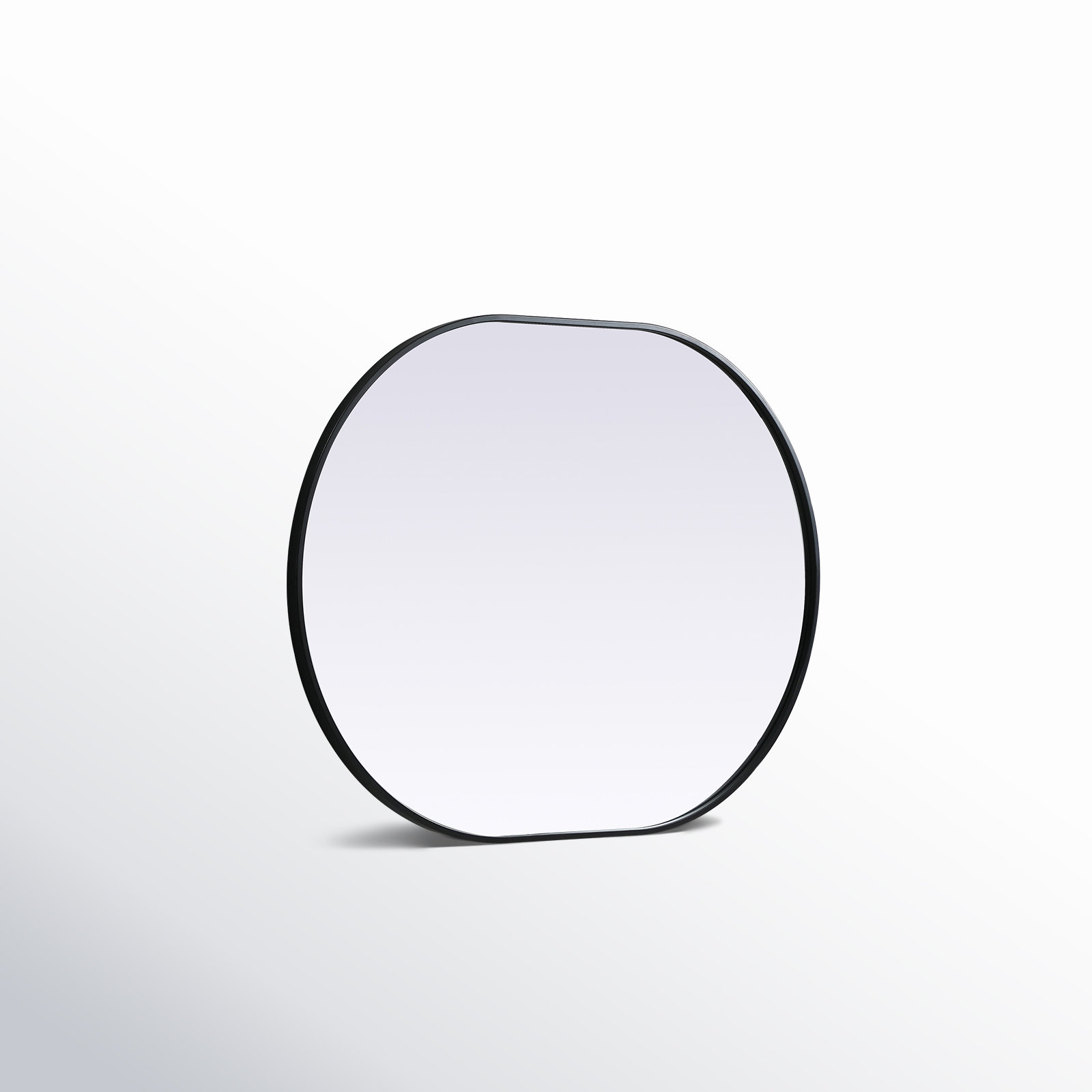 Sabine Metal Pill Wall Mirror, Black, 40" x 30"