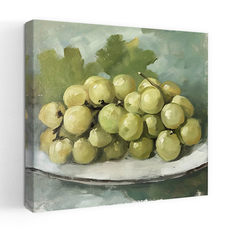 Assiette de raisins, art naturel classique, fruits et nature