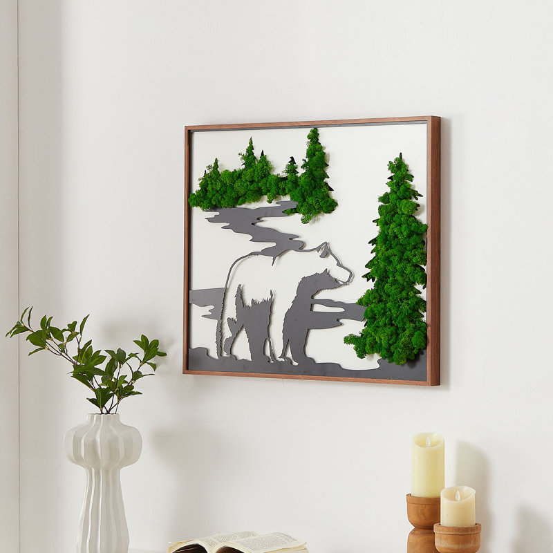 Art mural de chambre à coucher Moss