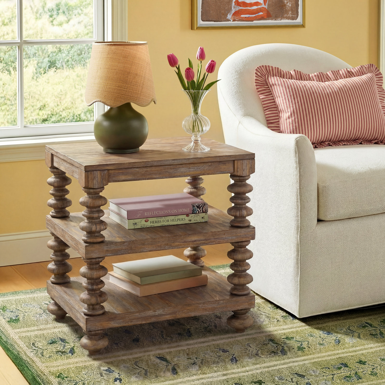 Cadwall Solid Wood End Table
