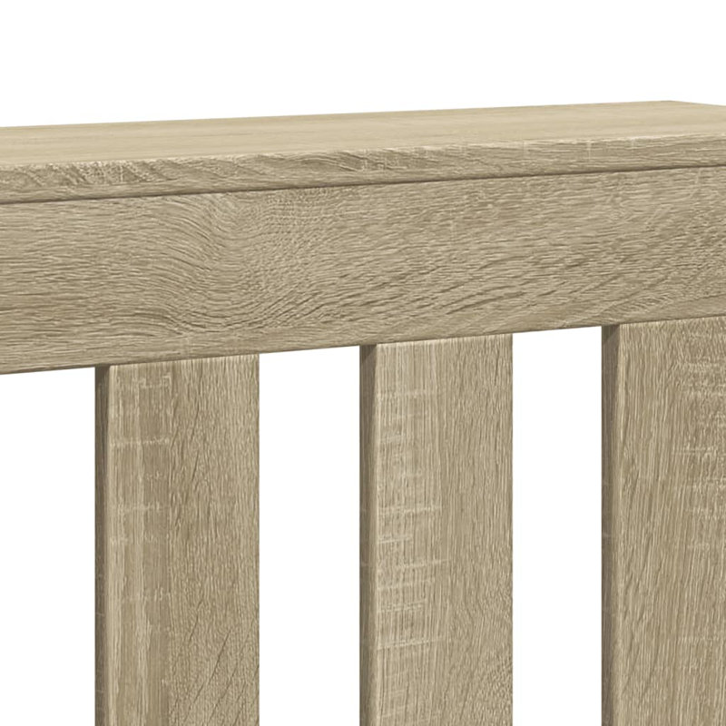 Large Radiator Cover, Sonoma Oak, 149 x 20 x 82 cm, Vertical Slats