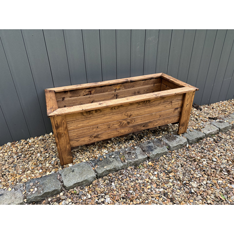 Gennoviva Handmade Wood Planter Box, 16.5cm H x 43cm W x 43cm D