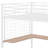 Loft Bed With Desk And Metal Grid, Stylish Metal Frame Bed With Lateral Storage Ladder And Wardrobe-116706030-101515702