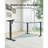 L-Shaped Electric Standing Desk With Drawers-356823849