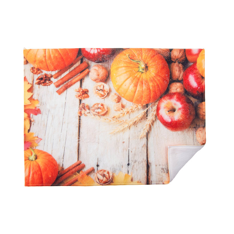 Tapis de séchage en microfibre et citrouille pomme - ensemble de 2