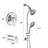 Tool-Free 7-Spray Shower System 1.8GPM-119092653