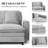 106" Wide Solid Wood Frame L-Shape Upholstered Sectional Sofa With Ottoman, Oversized 3-Seat Comfortable Living Room Couch-116989910