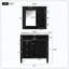 Armoire de salle de bain simple avec miroir et tiroirs-121101115