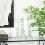  3 Piece Glass Tabletop Candlestick Set