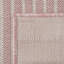 Tapis rayé en polypropylène tissé à la machine en rose / ivoire Wallington-178419693