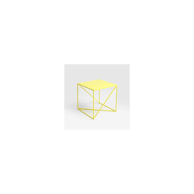 Quiana Frame Coffee Table, Yellow, H45 x L50 x W50cm