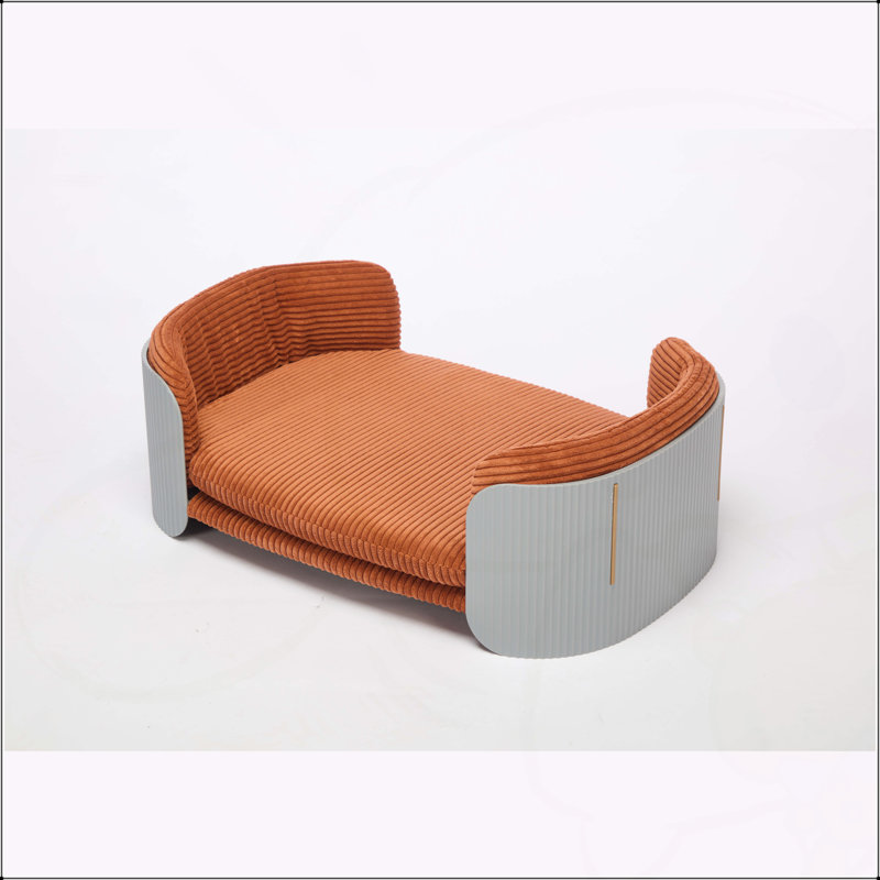 Lit pour animaux de compagnie, H 10,23 po x l 33,46 po x P 20,07 po, Gris / Brun