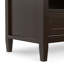 Meuble télé bas en bois massif de 72 po avec 3 tiroirs et tablettes ouvertes Warm Shaker-1166033792