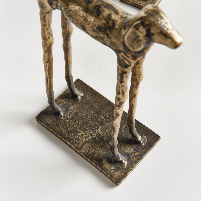 Two Hounds Set Of 2, Gold