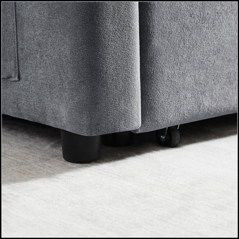 Canapé convertible polyvalent avec dossier réglable et lit escamotable pour les espaces compacts, parfait pour la vie moderne