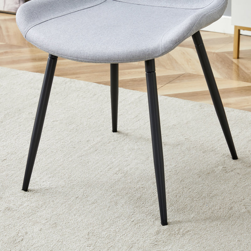 Ensemble de salle à manger extensible 7 pièces de style moderne du milieu du siècle, de forme ronde à ovale, avec plateau en bois et chaises rembourrées