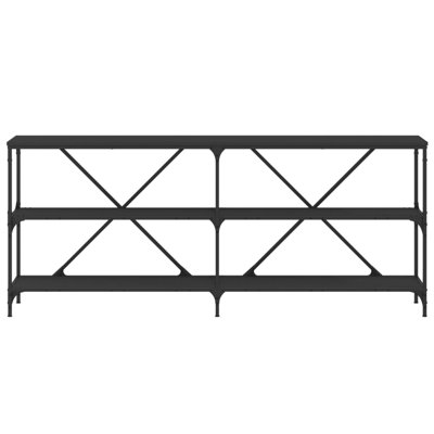 vidaXL Console Table Engineered wood, Iron Large Adjustable Feet