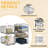 4-Tier Stackable Closet Organizer Shelf Foldable Metal Storage Bins