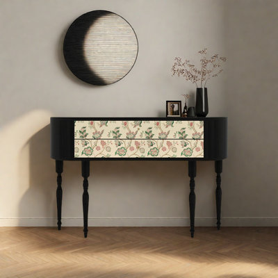Retro Console Table with 2 Drawers