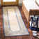 Arneshia Floral Natural/Blue Area Indoor/Outdoor Area Rug