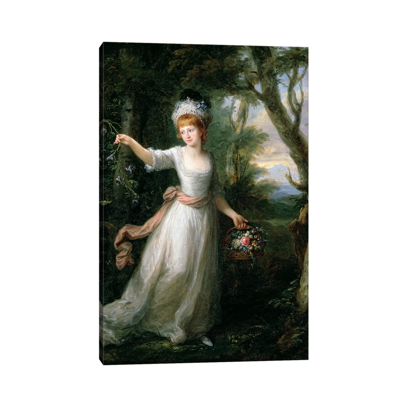 Portrait Of Henrietta Laura Pulteney by Angelica Kauffmann - Wrapped Canvas Painting
