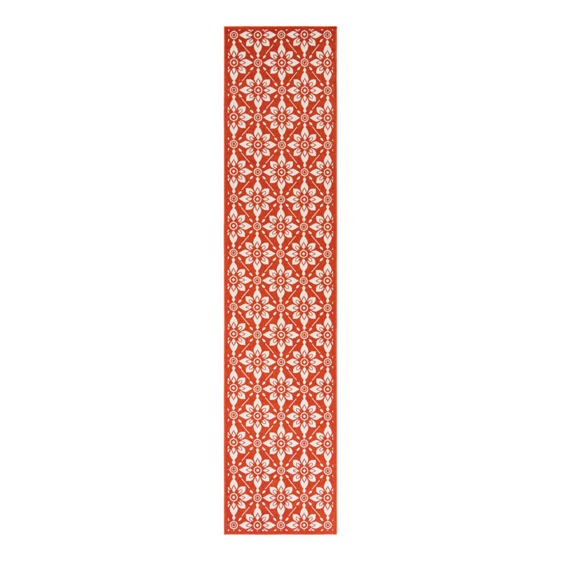 Indoor/Outdoor Trellis Area Rug, Runner 2'7" x 12'