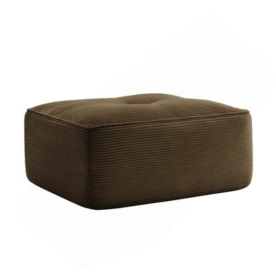 Repose-pieds ergonomique en velours côtelé de qualité supérieure pour le salon et la chambre à coucher