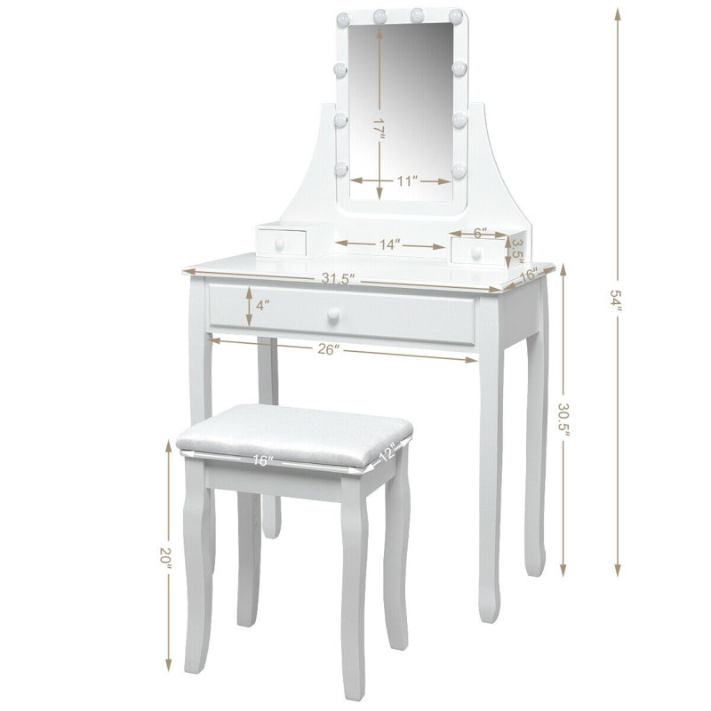Wegate Vanity, White