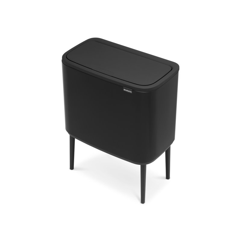 Brabantia Bo Touch 11 + 23 Litre Bin, Matt Black