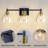 3-light Vanity Light With Hammered Glass Shades-184287392
