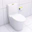 Toilette au design élégant avec chasse d'eau puissante et aspect blanc élégant